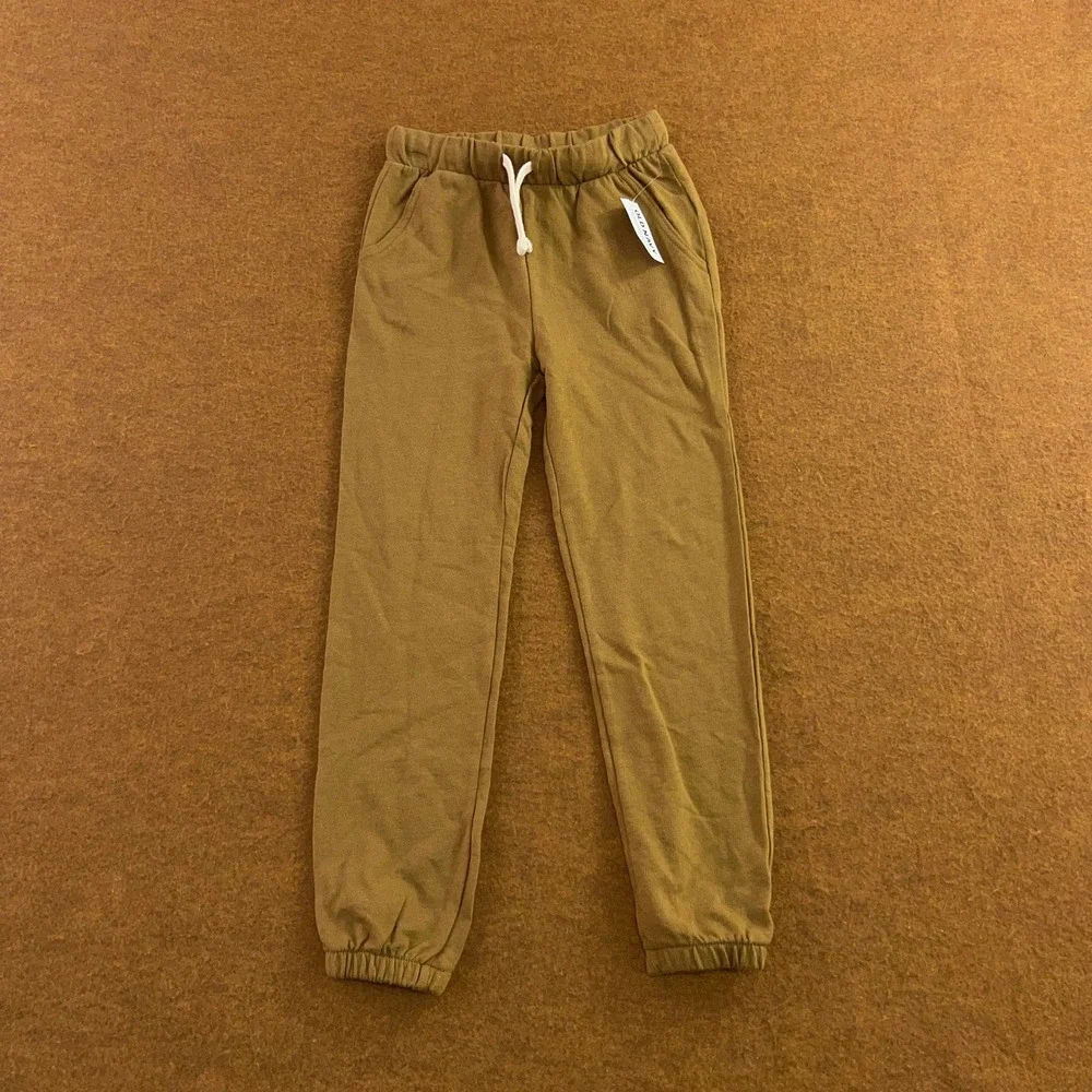 Old Navy Toddler 6T Brown Cotton French Terry Drawstring Jogger Pants NWT